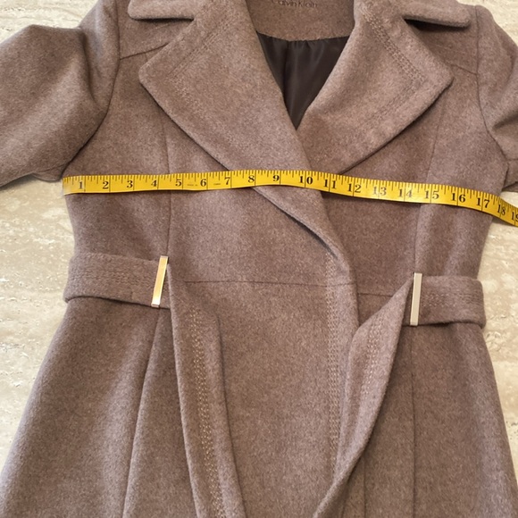 NWOT, Calvin Klein maxi coat, brown/taupe color,see measurements and photos - Picture 13 of 15